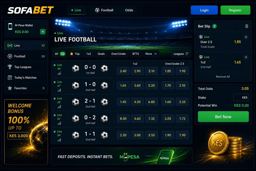 Sofabet Kenya Sports Betting Stadium